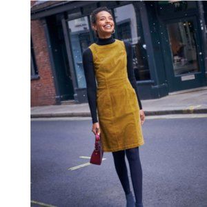 NWT Boden Colette Corduroy Jumper in Gold 4R